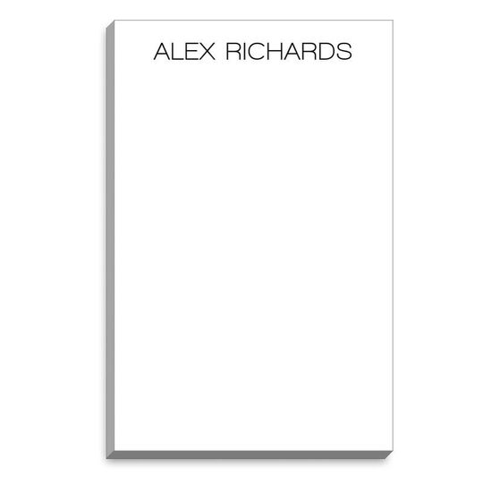 Modern Large Name Notepads